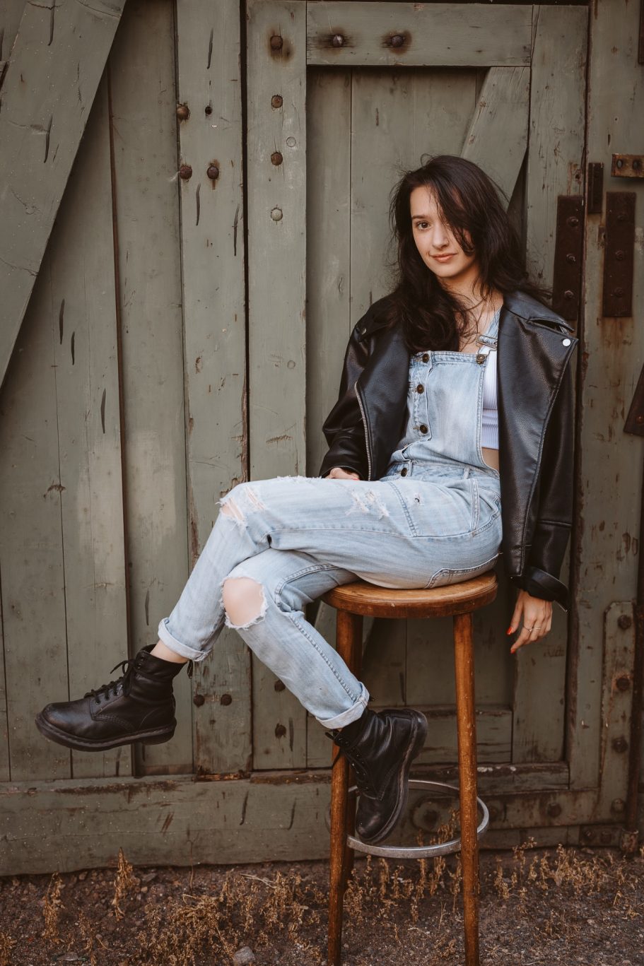 Portrait Frau Hüttengelände Ilsede Braunschweig 